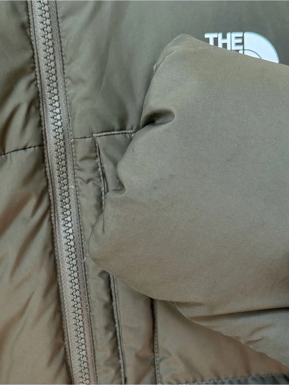 Boys' North Down Hooded Jacket, Color: New Taupe Green, Size: XL (14/16)